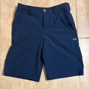 Under Armour Boys Navy Shorts Performance/Golf Shorts